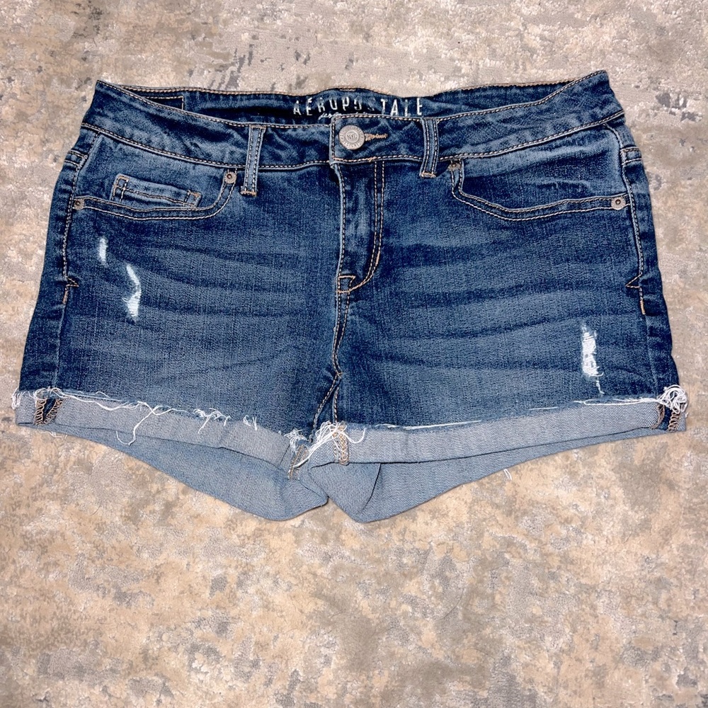 Aeropastle Midi Denim Shorts